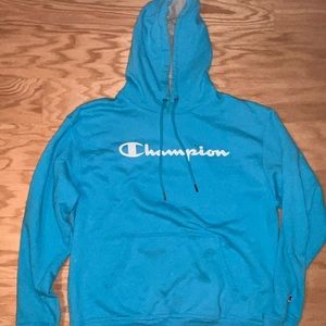 Blue champion hoodie